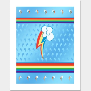 My little Pony - Rainbow Dash Cutie Mark V5 Posters and Art